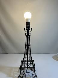 EIFFEL TOWER Lamp Base 19" Tall Black Metal Finish. Paris In Your Home! | eBay