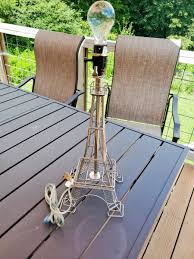 Vtg French Paris Eiffel Tower Table Silver Lamp Home Livingroom Bedroom Light | eBay