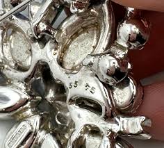 EISENBERG NUMBERED BROOCH BEAUTIFUL SAPPHIRE EMERALD ...