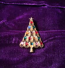 Vintage Signed Eisenberg Ice Christmas Tree Pin, Hand Set Stones, 1960s (35) - Etsy