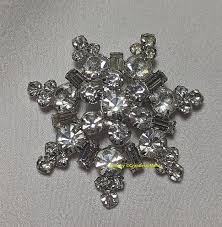 Star Brooch Emerald Cut Crystal Round Pin Vintage Layered ...