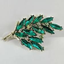 unbranded | Jewelry | Vintage Green Faceted Ab Glass Crystal ...