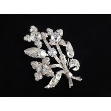 Eisenberg Original Sterling Silver Dentelle Rhinestone ...