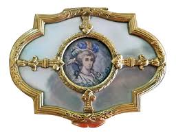 18c French Louis XVI Ring Box With Miniature Portrait of ...