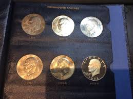 32 Piece Eisenhower Dollar Set in album with type 1 and type ...