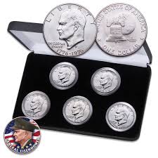 1971-1976 Complete \"S\" Mint Clad Eisenhower Dollar Set ...