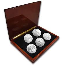 Buy 2011 5-Coin 5 oz Silver ATB Set (Elegant Display Box ...