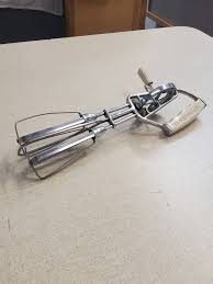 Beige and Stainless Steel, Maynard, Hand Mixer or Egg Beater ...