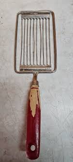 Vintage EKCO Tomato Slicer; Red Wood Handle | eBay