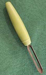 Vintage Green Wood Handle Potato Peeler - Etsy