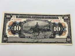 Mexico / Chihuahua 10 Pesos ND. 1913 Series A Uncirculated ...