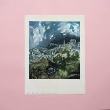 Vintage 1959 El Greco “View of Toledo” Art Print – GOLDEN ...