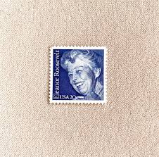 Five Vintage Unused 20-cent Eleanor Roosevelt Blue Stamp - Etsy