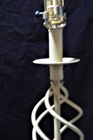 Metal Art Deco Lamp Pale Green NO SHADE 26” tall 7” Round ...