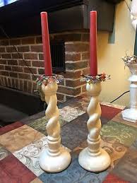 Twisted Ceramic Candle Holders | eBay