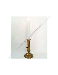 Bougie maconnique blanches a Led avec allumage par l'ampoule ...