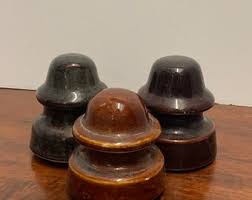 3 1930s Ceramic Insulators - Etsy