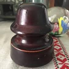 Pinco | Accents | Vintage Glazed Brown Ceramic Telephone ...