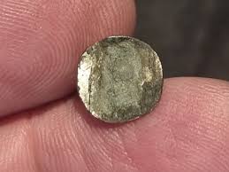 Ancient unresearched silver coin in uncleaned as found ...