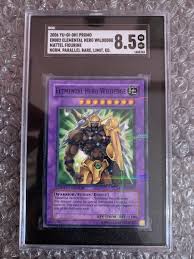 Elemental Hero Wildedge - MF02-EN002 - Parallel Rare - Limited Edition - SGC 8.5 | eBay