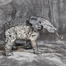 Elephant 50-19 - Metal animal sculpture - Elephant in steel ...