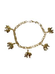 B038 Puffed Elephant charm gold filled Bracelet – Jack and Jewelz