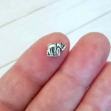 12 Tiny Elephant Spacer Beads Mini Silver Baby Elephant Beads Boho Bracelet Charms Varying Contrast Beading Jewelry Supplies 8x9mm - Etsy