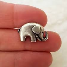 Amazon.com: Silver Elephant Cufflinks, White Gold Plated Cufflinks, Little Silver Elephants, Good Luck Elephant : Handmade Products
