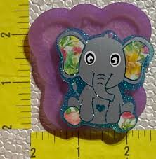 Sitting Elephant with Hole Mold - Small