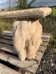 Cast Stone Elephant Bench - Etsy