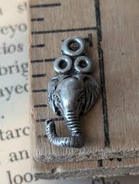 Vintage Sterling Silver Elephant Charm Pendant Signed Handcrafted Art Jewelry | eBay