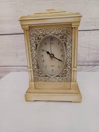 Vintage Elgin Quartz Wooden Clock Distressed Tested ...