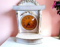 Buy Cottage Core Shabby Chic Clock, Upcycled Vintage Style ...