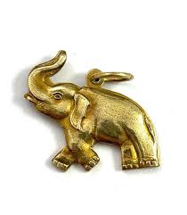Lucky Charm Necklace Pendants for Women Vintage Elephant Charm Vintage Jewelry Charm Etched Brass Charm Luck Gifts for Her Gift for Friend - Etsy