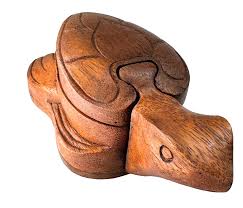 Wooden Puzzle Box - Sea Turtle – Rocks & Harmony