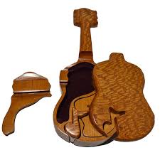 Acoustic Guitar Puzzle Music Box - An American Craftsman