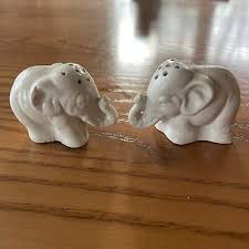 Vintage Made in Japan Small White Elephant Salt and Pepper ...