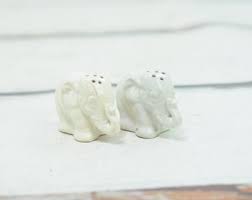 Vintage Japanese Salt and Pepper Shakers White Elephant ...