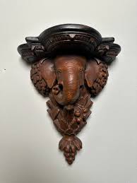 Vintage Lord Ganesha Wall Shelf, Home Decor, Indian Decor ...