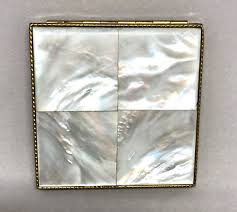 Rex Fifth Avenue Powder Compact 1940s Mother of Pearl MOP ...