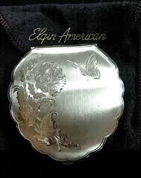 RARE OLD Elgin American Sterling Silver UNUSED Etched Floral ...