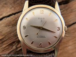 Elgin Sleek Case with Classic Dial, 27 Jewel, Automatic, 32.5mm – Vintage Watch Restoration