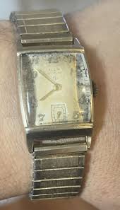 Vintage 1940's ELGIN DELUXE 10K Gold Filled 17J Mens Wrist ...