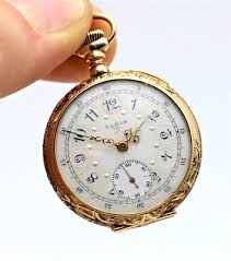 Vintage Elgin 14k Solid Gold Pocket Watch Grade 324 7 Jewels ...