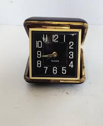 Bulova Folding Travel Alarm Clock Vintage Collectible Bubble ...