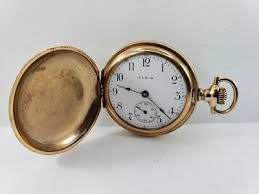Elgin Gold Filled Pocket Watch - 36mm * Repair or Parts * | eBay