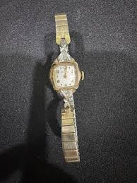 1958 Women's Gold And Silver Bulova Watch, 10K Rolled Gold ...