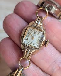 Yellow Gold Vintage 5 Watch Choker Benrus Center All Square Elegant Upcycled Whimsigoth Wedding Anniversary Statement Bridal Victorian - Etsy