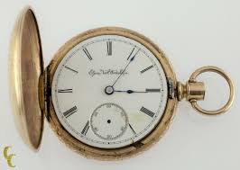 Elgin Full Hunter Gold Filled Pocket Watch 11 Jewels Size ...
