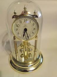 Elgin Glass Dome Anniversary Clock Quartz Works | eBay